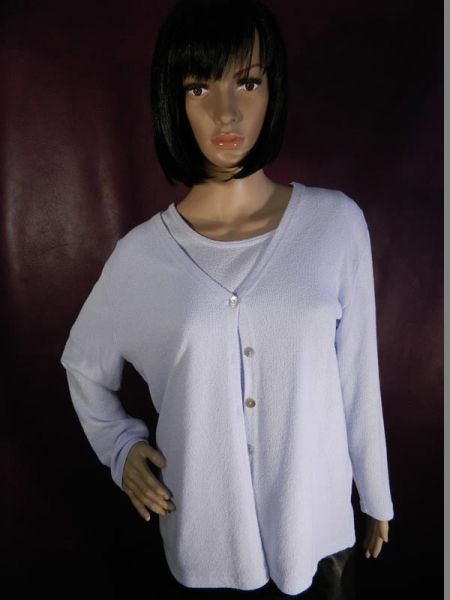 Via Appia Twin Set Jacke mit Shirt Blau Gr. 42