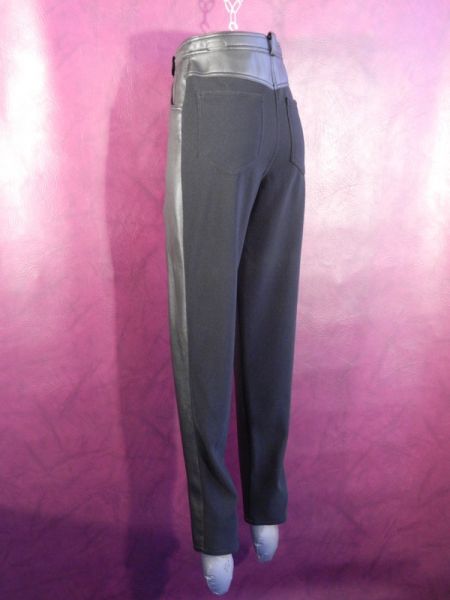 Hose, Kunstleder/Stoff-Mix Gr. 36