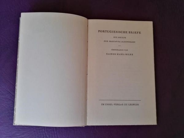 Portugiesische Breife von Rainer Maria Rilke