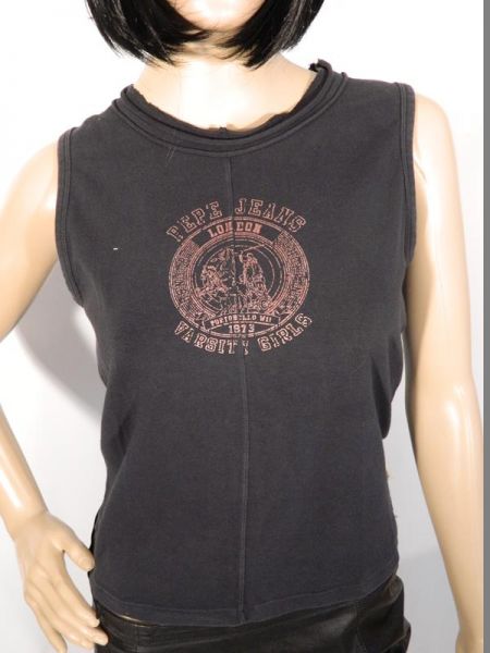 Pepe Jeans Top Schwarz Gr. M