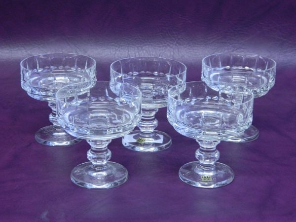 EISCH Kristall-Schalen mit Fuß, 5er Set