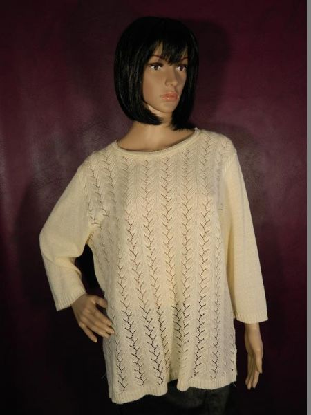 Knit Strickpulli Creme Gr. XXL