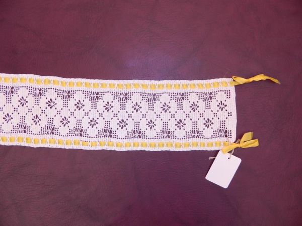 Tischläufer, Beige/Gelb