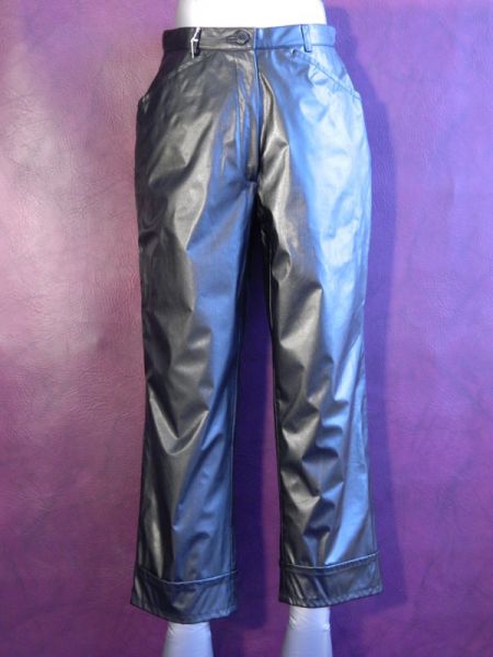 Kunstleder-Hose, 7/8