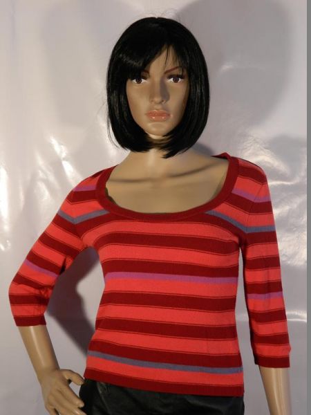 Kookai Pullover Rot Gestreift Gr. 1