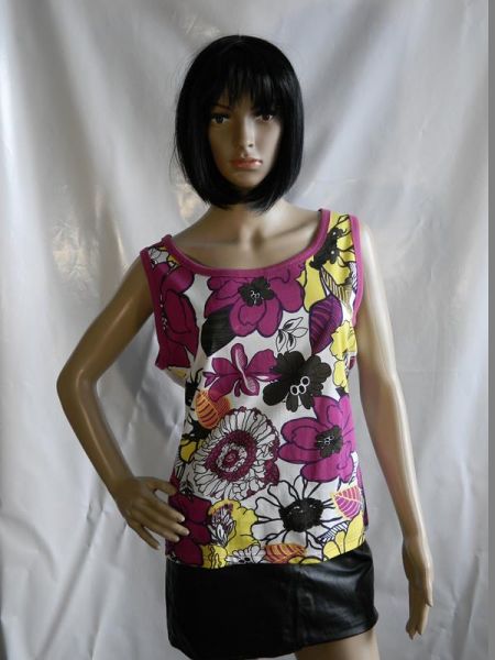 Top Blumenmotiv Bunt ca. Gr. 40