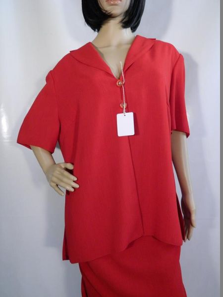 YSS Bluse mit Rock Rot Gr. 24 (2-teilig)