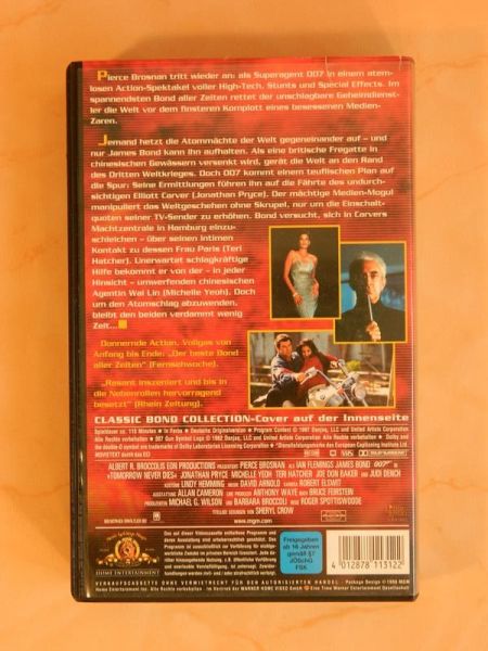 VHS "James Bond 007 - Der Morgen stirbt nie" (1997)