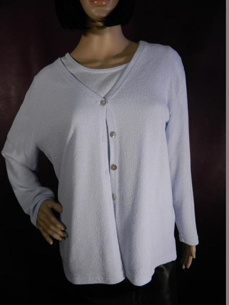 Via Appia Twin Set Jacke mit Shirt Blau Gr. 42