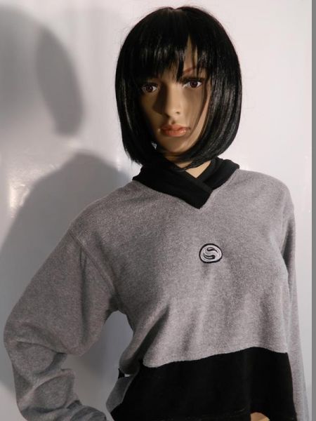 Etirel Sportpullover Grau Schwarz Gr. 36