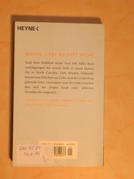 Roman "Weg der Träume" von Nicholas Sparks