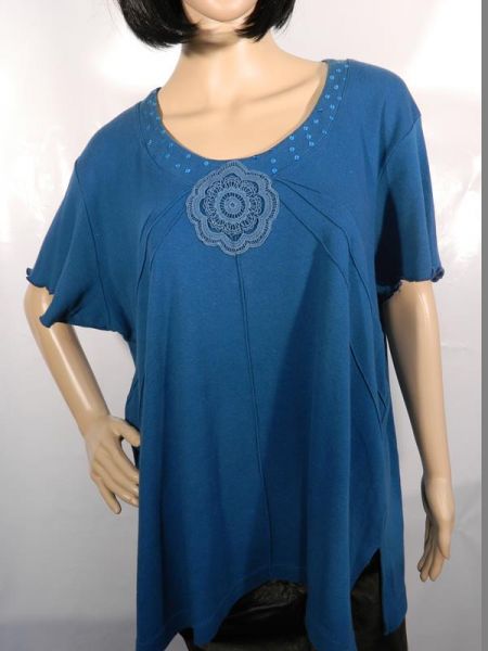 Queensize Sweatshirt Blau Gr. 48/50