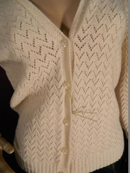 Strickjacke Beige Gr. 46