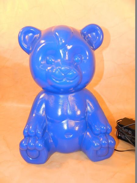 Trio Leuchten Lampe Bär Blau