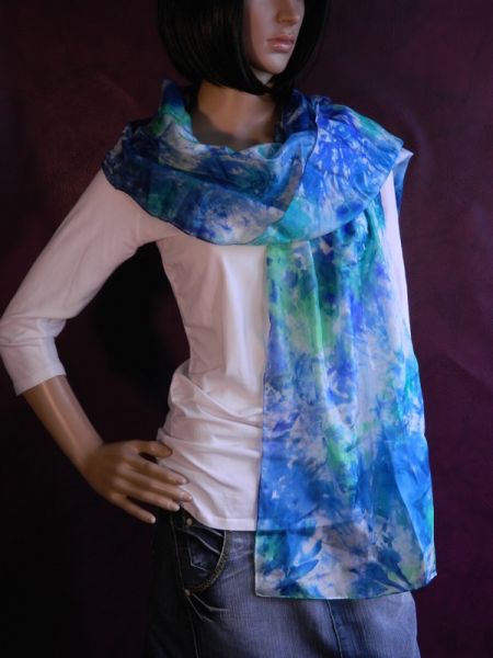 Sommer-Schal aus reiner Seide