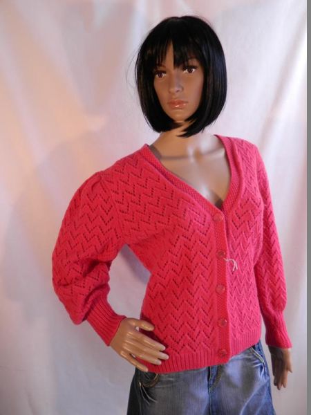 Strickjacke Pink, Gr. 46