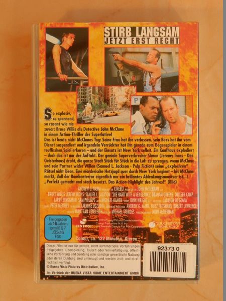 VHS 3er Set "Stirb Langsam" (Teil 1-3)