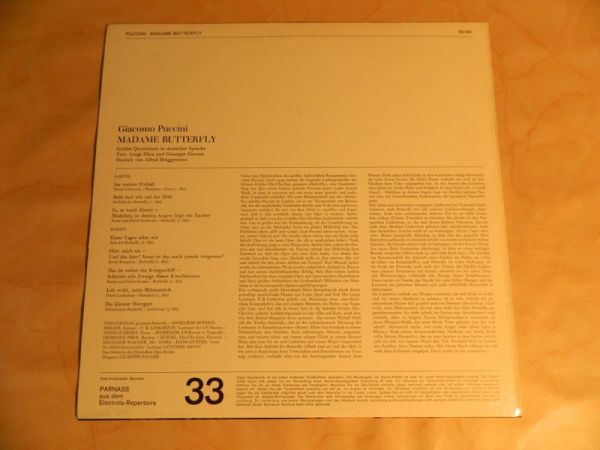 LP Puccini, Madame Butterfly
