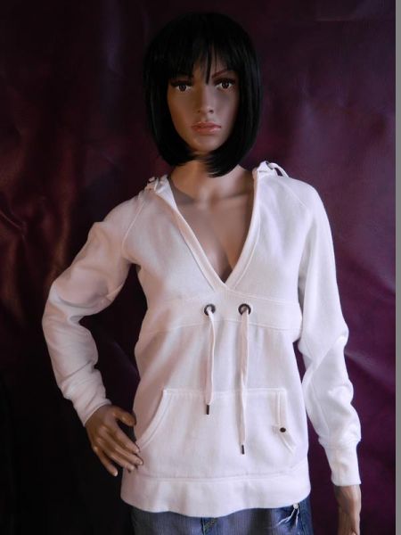 Colors Of The World Pullover Weiß mit Kapuze, Gr. M