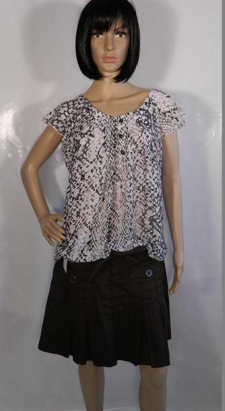 Esprit Falten-Rock Braun Gr. 38