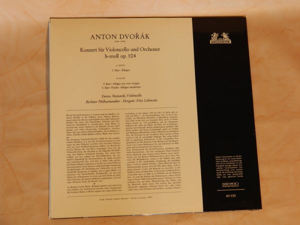 LP A.Dvorak, Violoncello-Konzert