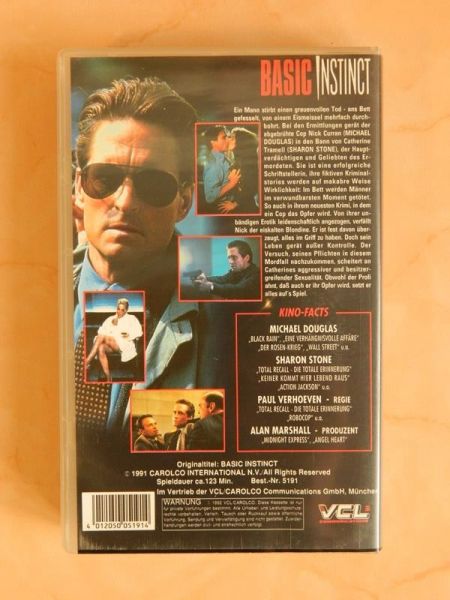 VHS "Basic Instinct"