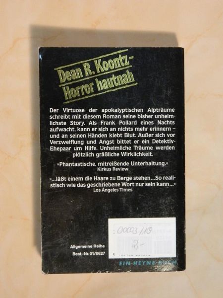 Roman "Ort des Grauens" von Dean R. Koontz