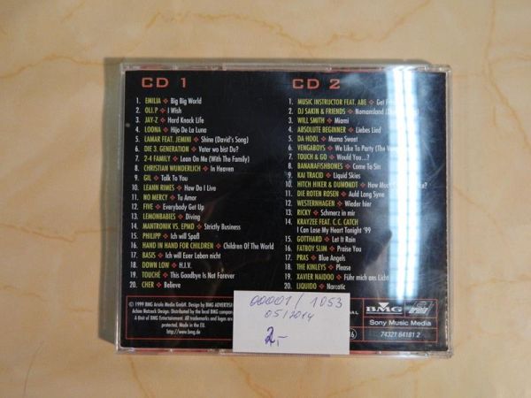 Musiksammlung 2 CDs "Just The Best"