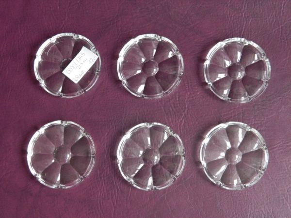 Untersetzer 6-er Set, Bleikristall