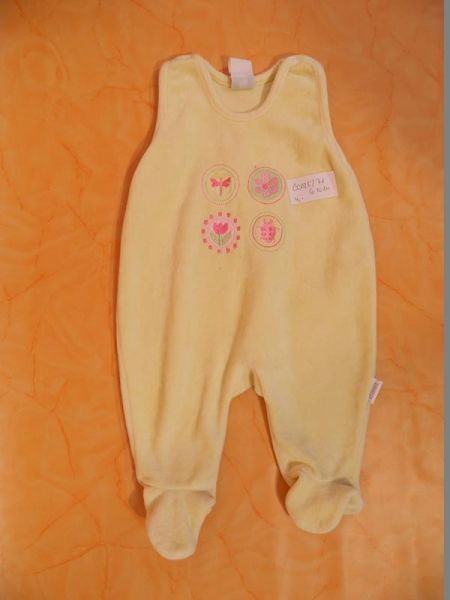 Strampler Gelb Naturmotiv Gr. 56