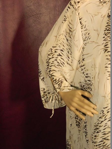 Basic Concept Bluse Beige mit Leopardenmuster Gr. 48