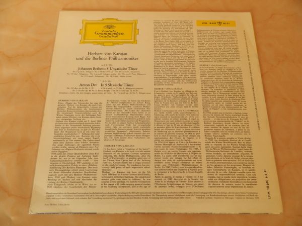 LP H.v.Karajan, Brahms und Dvorak