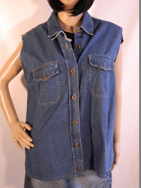 Jeansweste Blau Gr. 44
