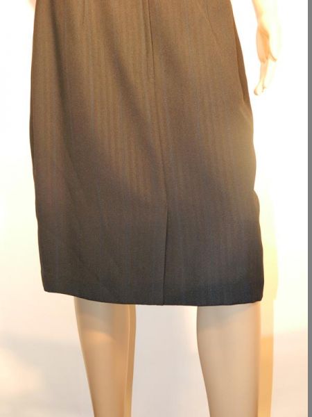 Barisal Blazer und Rock Schwarz mit blauen Streifen Gr. 40