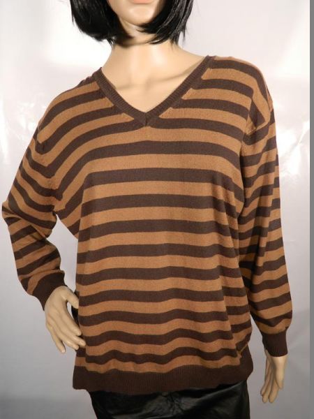 Joy Pullover Braun Gestreift Gr. 40