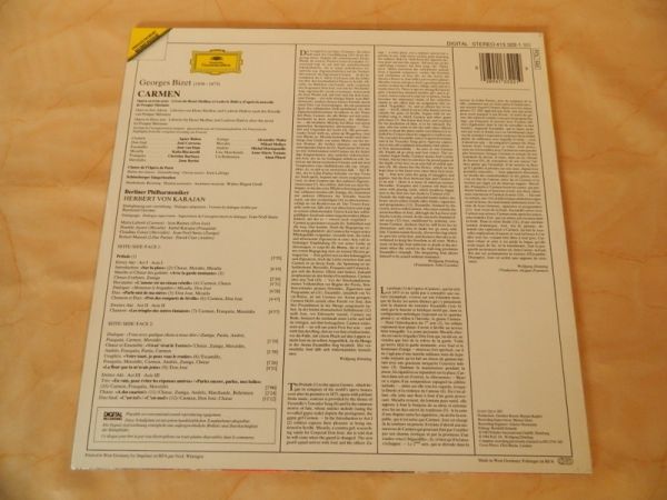 LP Bizet, Carmen