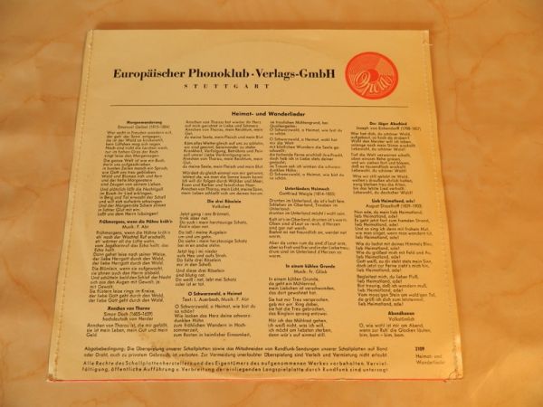 LP Heimat- und Wanderlieder