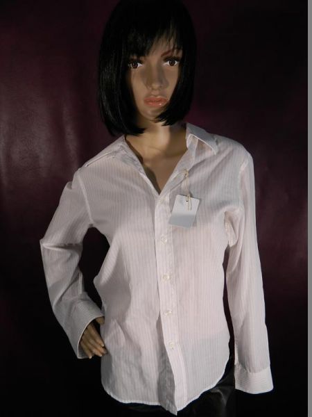 Smog Hemd Creme gestreift Gr. S