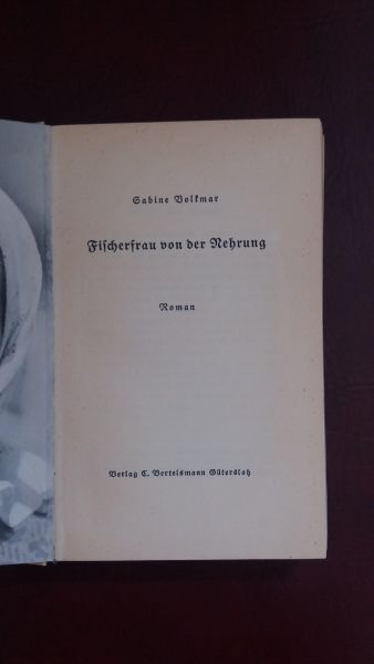 Sabine Volkmar, Die Fischerfrau von der Nehrung