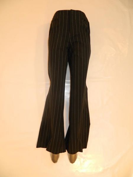 Esprit Stoffhose Schwarz mit feinen weissen Streifen Gr. 38