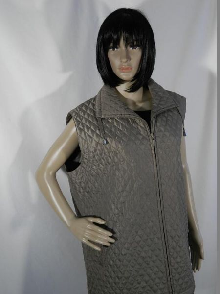 Daunenweste Khaki, Gr. XXXL