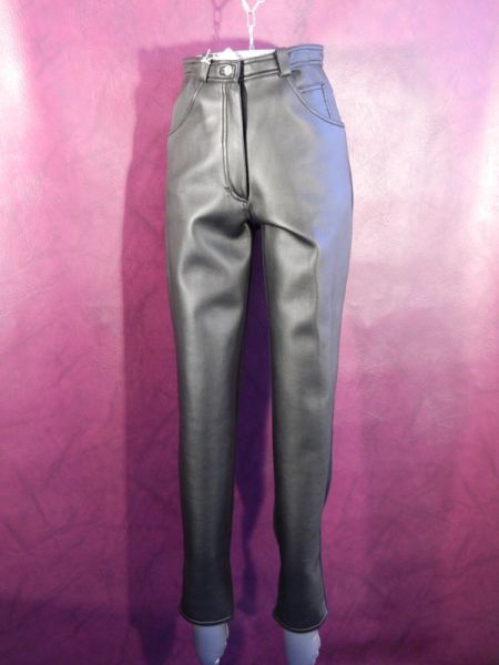 Hose, Kunstleder/Stoff-Mix Gr. 36