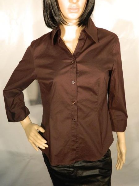 Da-Bluse Dunkelbraun Gr. L (40/42)