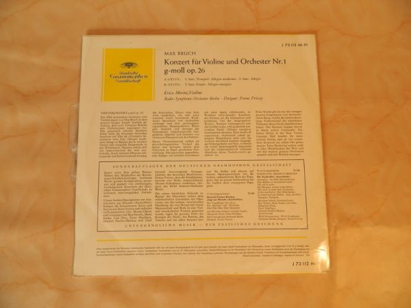 LP M. Bruch, Violinkonzert