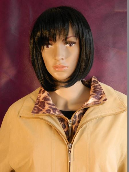 C&A Jacke Braun mit Leopardenmuster, ca. Gr. 40/42