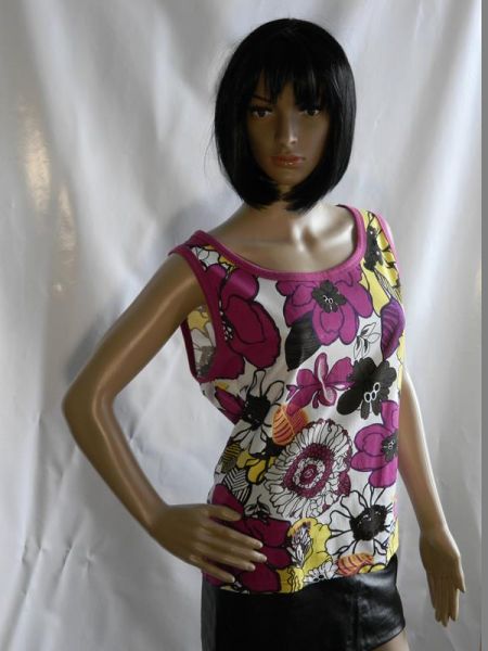 Top Blumenmotiv Bunt ca. Gr. 40