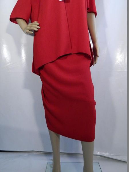 YSS Bluse mit Rock Rot Gr. 24 (2-teilig)