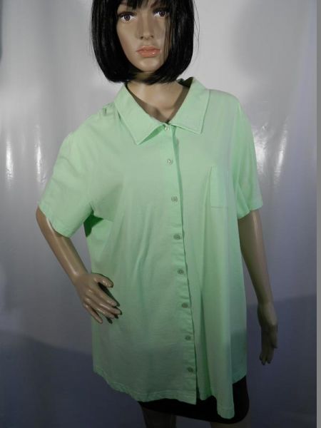 Denim&CO Hemd Grün Gr. XXL