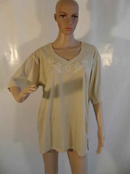 Dunkelbeiges Shirt Gr. XXL