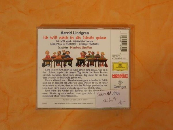 Hörspiel CD "Ich will auch in die Schule gehen"